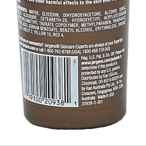 2 Pk Jergens Natural Glow Instant Sun Sunless Tanning Mousse Deep Bronze NO Caps - Picture 6 of 6